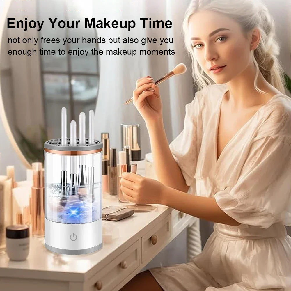 USB Electric Makeup Brush Cleaner Portable 3 In 1