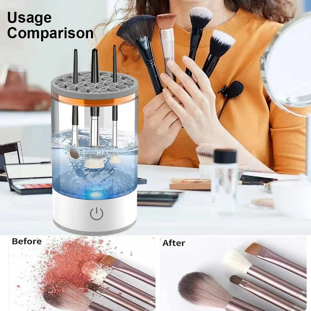 USB Electric Makeup Brush Cleaner Portable 3 In 1