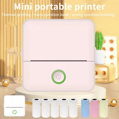 Mini Portable Thermal Printer Portable With Paper Rolls